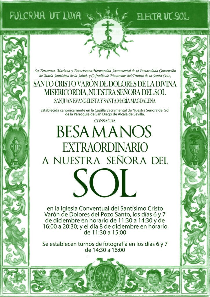 Besamanos extraordinario Nuestra Señora del Sol