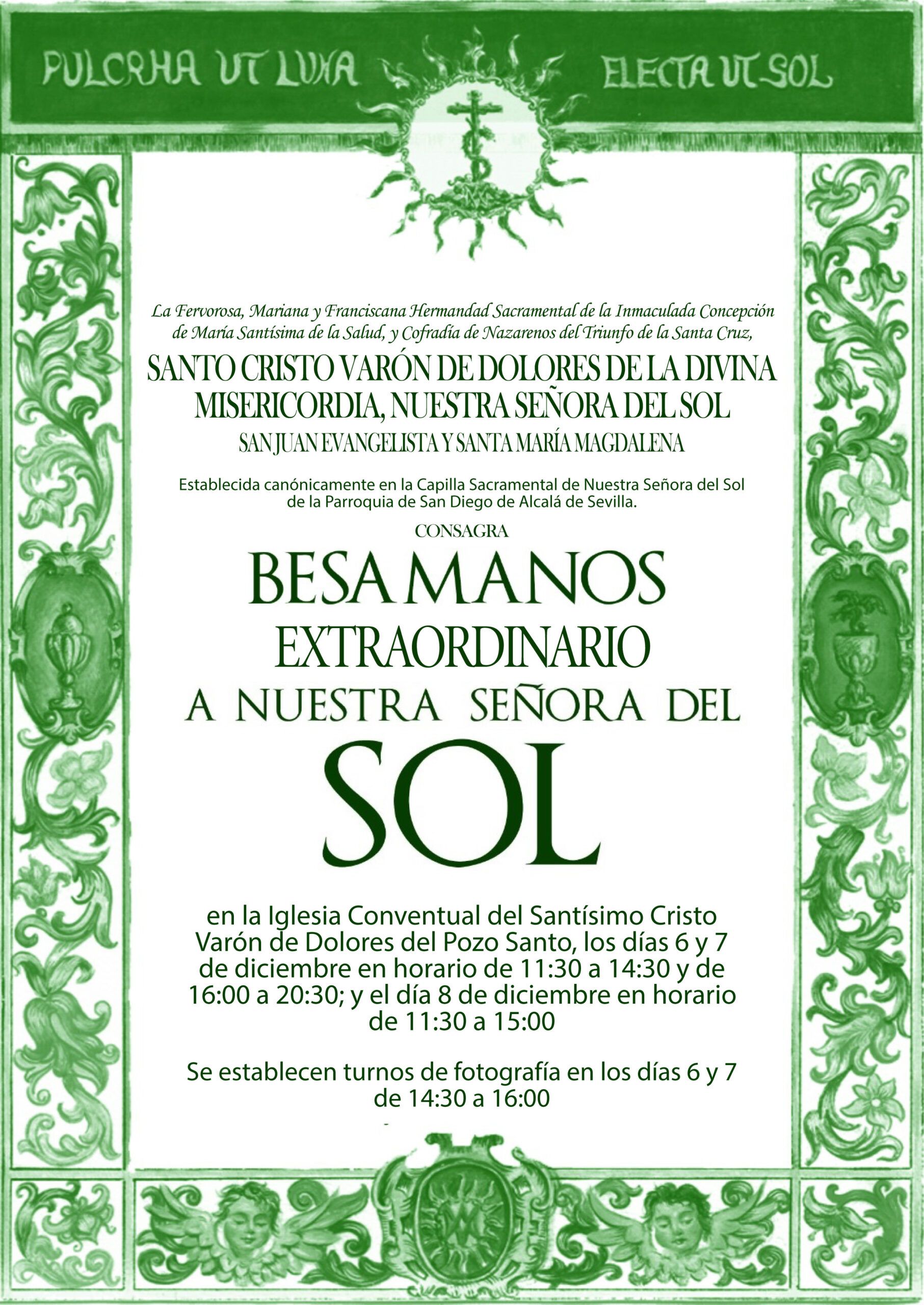 Besamanos extraordinario Nuestra Señora del Sol