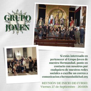 Reunión de inicio de curso del grupo joven