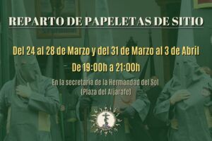 REPARTO DE PAPELETAS DE SITIO 2025